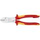 KNIPEX High Leverage Diagonal Cutters-1000V Insulated-Tethered Attachment, 8