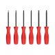 TEKTON Torx Hard-Handle Black Oxide Blade Screwdriver Set, 6-Piece (T10-T30) DST91002