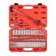 TEKTON 3/8 in. Drive 12-Point Ratchet and Socket Set, (74-Piece) (1/4-1 in., 6-24 mm) SKT15312