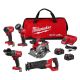 Milwaukee M18 FUEL 18V Lithium-Ion Brushless Cordless Combo Kit (5-Tool) with Two 5.0 Ah Batteries, 1 Charger 1 Tool Bag 3697-25