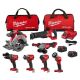 Milwaukee M18 FUEL 18V Lithium-Ion Brushless Cordless Combo Kit with Two 5.0 Ah Batteries, 1 Charger, 2 Tool Bags (7-Tool) 3697-27