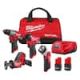 Milwaukee M12 FUEL 12-Volt Lithium-Ion Brushless Cordless Combo Kit (4-Tool) with Two 2.5ah Batteries, Charger, and Tool Bag 3497-24