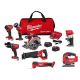 Milwaukee M18 FUEL 18-Volt Lithium-Ion Brushless Cordless Combo Kit (5-Tool) with Multi Tool, Jig Saw and Compact Router 3697-25-2836-20-2737-20-2723-20