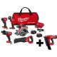 Milwaukee M18 FUEL 18-Volt Lithium-Ion Brushless Cordless Combo Kit (5-Tool) with 21-Degree Brushless Cordless Framing Nailer 3697-25-2744-20