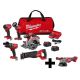 Milwaukee M18 FUEL 18-Volt Lithium-Ion Brushless Cordless Combo Kit (5-Tool) with FUEL 4-1/2 in./5 in. Grinder 3697-25-2880-20