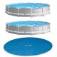 Intex 12 ft. x 30 in. Prism Frame Pool, Pump (2-Pack) with Pool Solar Cover Tarp, Blue, Round 2 x 26711EH + 28012E