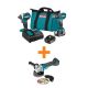 Makita 18V LXT Lithium-ion Brushless Cordless 2-Piece Combo Kit 3.0Ah with bonus 18V LXT Brushless Cut-Off/Angle Grinder XT281S-XAG04Z