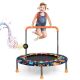 Costway 36 in. Mini Toddler Trampoline with LED Bluetooth Speaker Detachable Handle Kids Gifts TW10086