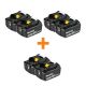 Makita 18V LXT Lithium-Ion Battery 4.0Ah (2-Pack) and 18V LXT Battery 4.0Ah (2-Pack) with bonus 18V LXT Battery 4.0Ah (2-Pack) BL1840B-2-18402