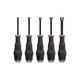 TEKTON 6 mm-10 mm High-Torque Black Oxide Blade Nut Driver Set (5-Piece) DHD91201