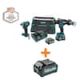 Makita 40V Max XGT Brushless Cordless 2-Pc. Combo Kit 2.5Ah with 40V Max XGT 4.0Ah Battery GT200D-BL4040