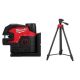 Milwaukee M12 12-Volt Lithium-Ion Cordless Green Cross Line and 4-Points Laser Kit with 72 in. Adjustable Laser Level Tripod 3624-21-48-35-1411
