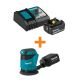 Makita 18V LXT Lithium-Ion High Capacity Battery Pack 4.0Ah and Charger Starter Kit w/bonus 18V LXT 5 in. Random Orbit Sander BL1840BDC1-XOB1