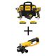 DEWALT ATOMIC 20-Volt MAX Lithium-Ion Cordless Combo Kit (2-Tool) and 4.5 in. - 5 in. Grinder with (2) 2Ah Batteries & Charger DCK225D2WCG412B