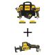 DEWALT ATOMIC 20-Volt MAX Lithium-Ion Cordless Combo Kit (2-Tool) and Compact Recip Saw with (2) 2Ah Batteries, Charger and Bag DCK225D2WCS369B