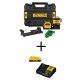 DEWALT 20V/12V 165 ft. Cross-Line Laser Level with 20V MAX Compact Lithium-Ion 3.0Ah Battery Pack and 12V to 20V MAX Charger DCLE34030GBW30C