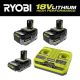 RYOBI ONE+ HP 18V (2) 4.0 Ah HIGH PERFORMANCE Batteries, 2.0 Ah HIGH PERFORMANCE Battery, and Dual-Port Charger Starter Kit PSK023