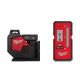 Milwaukee M12 12 Volt Lithium Ion Cordless Green 360 Degree Single Plane Laser Level Kit with 165 ft. Laser Detector 3631-21-48-35-1211