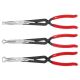 Milwaukee Long Needle Nose Pliers Set with Hose Grip and Slip Resistant Grip (3-Piece) 48-22-6563