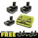 RYOBI ONE+ 18V HP Kit w/ (6) 4.0Ah HIGH PERFORMANCE Batteries, 2.0Ah HIGH PERFORMANCE Battery & 2-Port Charger PSK023-PBP2004-PBP2004