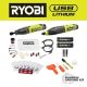 RYOBI USB LITHIUM 2-Tool Combo Kit with Pumpkin Carving Tools FVH101K2SB