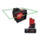 Milwaukee M12 12-Volt Lithium-Ion Cordless Green 125 ft. 360° Single Plane Laser Level Kit w/M12 XC4.0 Battery 3631-21-48-11-2440
