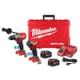 Milwaukee M18 FUEL ONE-KEY 18V Lithium-Ion Brushless Cordless Hammer Drill/Impact Driver Combo Kit Two 5.0 Ah Batteries Case 3696-22