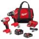 Milwaukee M18 18-Volt Lithium-Ion Brushless Cordless Compact Hammer Drill/Impact Combo Kit (2-Tool) with (2) Batteries, Bag 3693-22CX