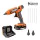 RIDGID 18V Cordless Professional High Temp Glue Gun Kit with 2.0 Ah Battery and Charger R860433K