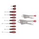 Milwaukee 7 in. and 10 in. Curve Torque Lock Locking Pliers Set with Screwdriver Set (12-Piece) 48-22-3702-48-22-2710