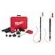Milwaukee M12 12-Volt Lithium-Ion Cordless Drain Cleaning Airsnake Air Gun Kit, 6 ft. Toilet Auger and 4 ft. Urinal Auger 49-16-3576-2572B-21-49-16-3574