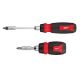Milwaukee 27-in-1 Ratcheting Multi-Bit Screwdriver with 8-in-1 Ratcheting Compact Multi-Bit Screwdriver (2-Piece) 48-22-2904-48-22-2913