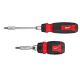 Milwaukee 14-in-1 Ratcheting Multi-Bit Screwdriver with 8-in-1 Ratcheting Compact Multi-Bit Screwdriver (2-Piece) 48-22-2903-48-22-2913