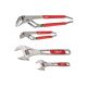 Milwaukee 6 in. and 10 in. Straight-Jaw Pliers Set with 6 in. and 10 in. Adjustable Wrench Set (4-Piece) 48-22-6330-48-22-7400