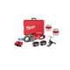 Milwaukee M18 Fuel One-Key Cordless Brushless Pipe Threader Kit w/(2) 12.0Ah Batteries, 3/4 in & 1 in Alloy NPT Aluminum Die Head 2874-22HD-48-36-1002-48-36-1003