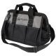 OLYMPIA 12 in. Black Water-Resistant Tool Bag with Dual Zipper, Adjustable Shoulder Strap 91-012