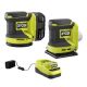 RYOBI ONE+ 18V Cordless 2-Tool Combo Kit with Random Orbit Sander, Sheet Sander, 4.0 Ah Battery, and Charger PCL406K1-PCL401B