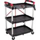 Stalwart Tool Cart - 15.25 in. W - Multi-Use Portable and Lightweight Folding Service Cart with 50 lbs. Capacity Per Shelf 75-PT2014