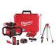 Milwaukee M18 4000 ft. Red Exterior Dual Slope Rotary Laser Level Kit with Receiver, Remote, Grade Rod and Tripod 3704-21T