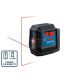 Bosch 50 ft. Dual Power Battery Red Beam Self-Leveling Cross-Line Laser Level GLL50-20