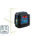 Bosch 65 ft. Dual Power Battery Green Beam Self-Leveling Cross-Line Laser Level with Lithium Ion Battery GLL50-20GL