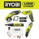 RYOBI USB Lithium 4-Tool Combo Kit with Screwdriver, Glue Pen, Rotary Tool, Power Cutter, (2) Batteries, and Charger FVK102K2