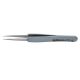 KNIPEX 4 in. Premium Stainless Steel Precision Tweezers-Pointed Tips-ESD Rubber Handles 92 21 14 ESD