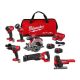 Milwaukee M18 FUEL 18-Volt Lithium-Ion Brushless Cordless Combo Kit (5-Tool) with Barrel Grip Jig Saw 3697-25-2737B-20