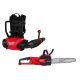 Milwaukee M18 FUEL 155 MPH 650 CFM 18V Brushless Cordless Dual Battery Backpack Blower with 16 in. Chainsaw (2-Tool) 3009-20-2727-20