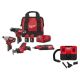 Milwaukee M12 12V Lithium-Ion Cordless 4-Tool Combo Kit w/(2) 1.5Ah Batteries and Charger and M12 FUEL 1.6 Gal. Wet/Dry Vac 2497-24H-0960-20