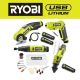 RYOBI USB Lithium 4-Tool Combo Kit w/ Screwdriver, Glue Pen, Rotary Tool, Power Cutter, Batteries, Charger, & 3.0 Ah Battery FVK102K2-FVB03