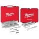 Milwaukee 3/8 in. and 1/4 in. Drive SAE/Metric Ratchet/Socket Mechanics Tool Set (81-Piece) 48-22-9008-48-22-9044