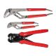 Milwaukee 6 in. and 10 in. Straight-Jaw Pliers Set with Self-Adjusting Wire Stripper and Cutter (3-Piece) 48-22-6330-48-22-3082