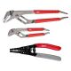 Milwaukee 6 in. and 10 in. Straight-Jaw Pliers Set with 12-16 AWG NM Dipped Grip Wire Stripper and Cutter (3-Piece) 48-22-6330-48-22-3081